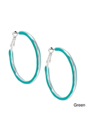 Epoxy 2-sided Hoop Earrings