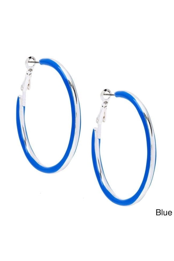 Epoxy 2-sided Hoop Earrings