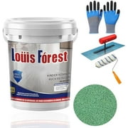 Epoxy Colored Sand Floor Paint, 2025 New Louis Forest Epoxy Floor Paint, High Gloss Marble Effect Garage Self-leveling Coating Wear-resistant and non-slip