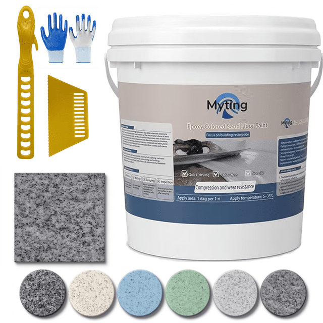 Epoxy Colored Sand Floor Paint,Epoxy Floor Paint High Gloss Marble ...