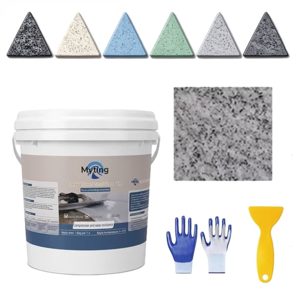 Epoxy Colored Sand Floor Paint, Epoxy Floor Paint High Gloss Marble ...
