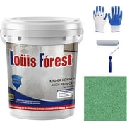 Epoxy Colored Sand Floor Paint, Epoxy Paint for Tile for High Gloss Marble Effect, Epoxy Sand Floor Paint, Louis Forest Epoxy Floor for Concrete, Epoxica Para Pisos for Garage Coating (I)