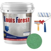Epoxy Colored Sand Floor Paint, High Gloss Marble Effect Epoxy Floor Coating, Suitable For Both Interior And Exterior, Wear-Resistant And Anti Slip Paint (Green)