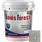 Epoxy Colored Sand Floor Paint, Louis Forest Epoxy Floor Paint, Epoxy Colored Sand Self Leveling Coating, High Gloss Marble Effect Garage Coating (Colourful Gray)