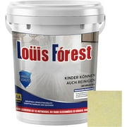 Epoxy Colored Sand Floor Paint, Louis Forest Epoxy Floor Paint, Epoxy Colored Sand Self Leveling Coating, High Gloss Marble Effect Garage Coating (Cream Yellow)