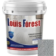 Epoxy Colored Sand Floor Paint, Louis Forest Epoxy Floor Paint, Epoxy Colored Sand Self Leveling Coating, High Gloss Marble Effect Garage Coating (Dark Gray)