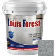 Epoxy Colored Sand Floor Paint, Louis Forest Epoxy Floor Paint, Epoxy Colored Sand Self Leveling Coating, High Gloss Marble Effect Garage Coating (Sesame Gray)