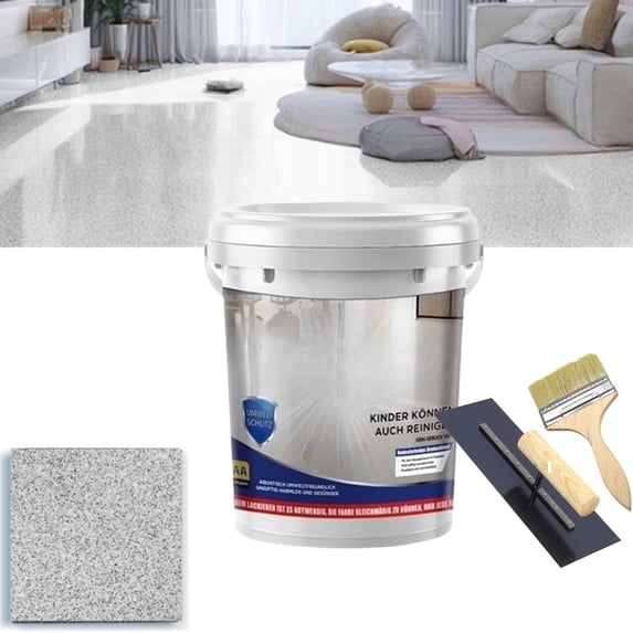 Epoxy Colored Sand Floor Paint, Louis Forest Epoxy Floor Paint, Epoxy Colored Sand Self Leveling Coating, High Gloss Marble Effect Garage Coating