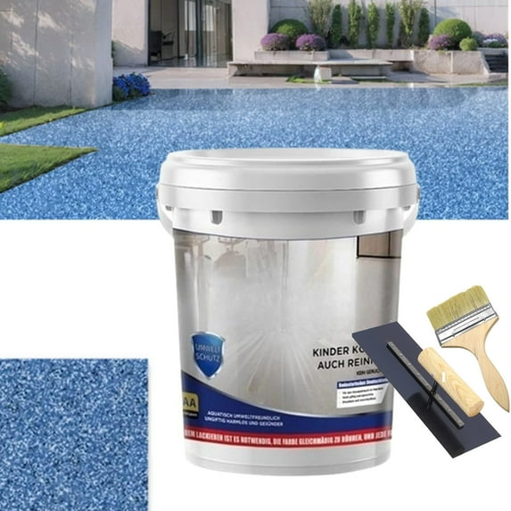 Epoxy Colored Sand Floor Paint, Louis Forest Epoxy Floor Paint, Epoxy Colored Sand Self Leveling Coating, High Gloss Marble Effect Garage Coating