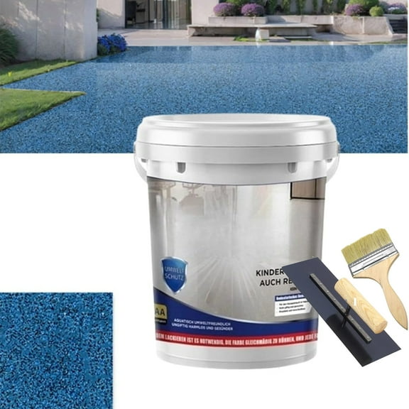 Epoxy Colored Sand Floor Paint, Louis Forest Epoxy Floor Paint, Epoxy Colored Sand Self Leveling Coating, High Gloss Marble Effect Garage Coating