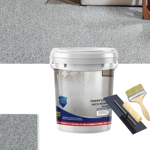 Epoxy Colored Sand Floor Paint, Louis Forest Epoxy Floor Paint, Epoxy Colored Sand Self Leveling Coating, High Gloss Marble Effect Garage Coating