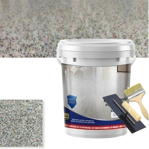 Epoxy Colored Sand Floor Paint, Louis Forest Epoxy Floor Paint, Epoxy Colored Sand Self Leveling Coating, High Gloss Marble Effect Garage Coating