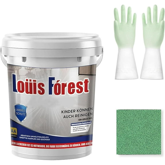 Epoxy Colored Sand Floor Paint, Louis Forest Epoxy Floor Paint For Concrete, for High Gloss Marble Effect Garage Coating, Wear-Resistant And Non-Slip