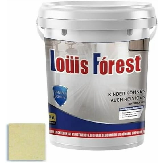 Epoxy Colored Sand Floor Paint, Louis Forest Epoxy Floor Paint, High Gloss Marble Effect Epoxys Floors Paints for Garage Indoor and Outdoor, Waterproof (Beige,500g / 17.6fl oz)