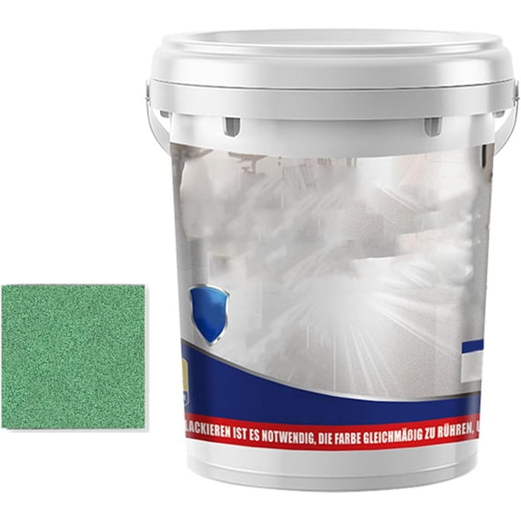 Epoxy Colored Sand Floor Paint Self Leveling, 1Kg High-gloss Marble Effect Epoxy Floor Coating Set, Non-slip & Wear-resistant, Ideal For Garage, Basement, Concrete Floors & Countertops (Bright Green)