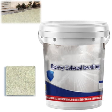 Epoxy Floor Coating with Colored Sand, Self-Leveling High Gloss Marble ...