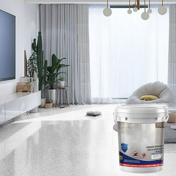 Epoxy Colored Sand Floor Paint â Water-Based Textured Finish, High Gloss -Resistant for Concrete, Tile & Countertops, Indoor/Outdoor Use,White Hemp Ash 1kg