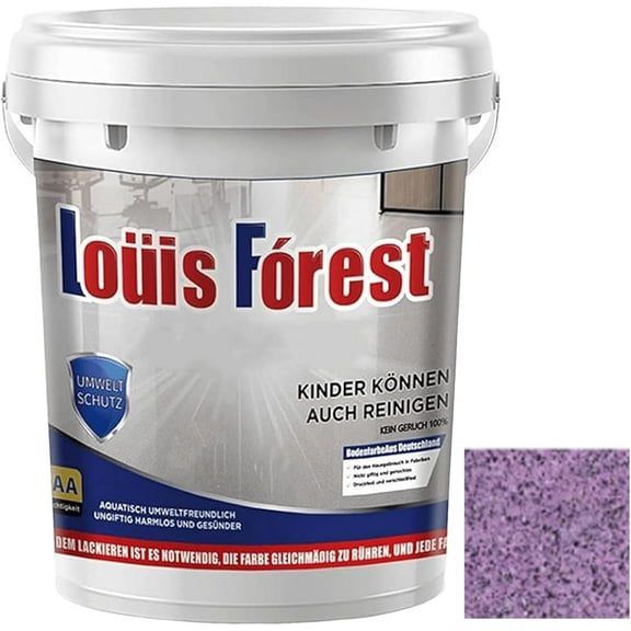 Epoxy Colored Sand Self Leveling Floor Paint,Louis Forest Epoxy Floor Paint,0.5/1KG High Gloss Marble Effect Garage Self-Leveling Coating