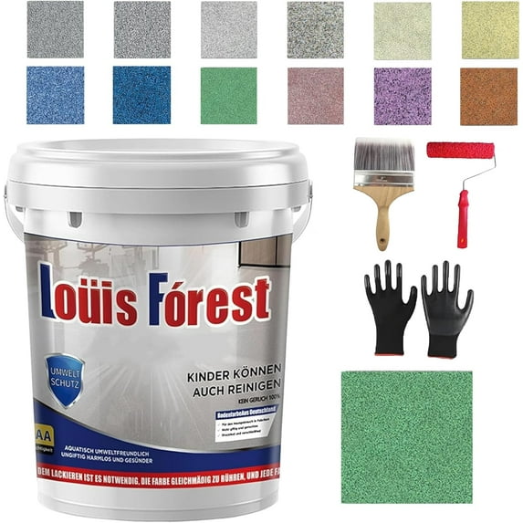 Epoxy Coloured Sand Floor Paint Coating Kit, Self Leveling Epoxy Floor ...