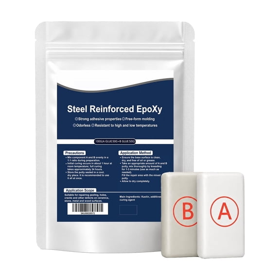 Epoxy Fast Repair Epoxy Quick-Set Two-Part Adhesive for Metal, Wood, Plastic, Ceramic, and Glass, High-Strength Bonding for Household and Automotive Repairs