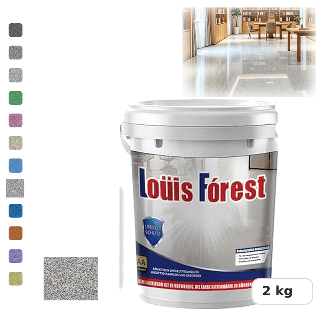 Epoxy Floor Paint, High-Gloss Marble Effect Waterproof Water-Based ...