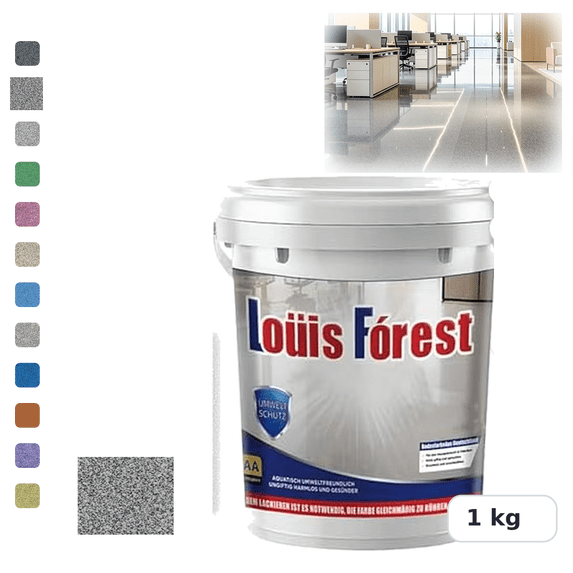 Epoxy Floor Paint, High-Gloss Marble Effect Waterproof Water-Based ...