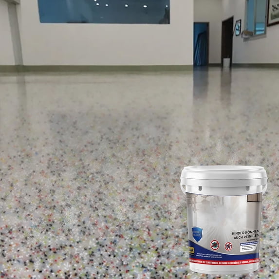 Epoxy Floor Paint, Self-Leveling Colored Sand Coating, High Gloss Floor Resin Paint, for Indoor Outdoor Concrete Tile Floor Renovation