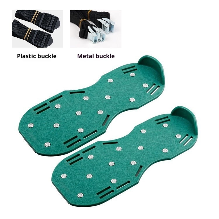 Epoxy Floor Spiked Shoes -Metal Plate Spiked Screeding Shoes with Short Spikes Perfect For Epoxy Resin