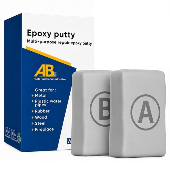 Epoxy Putty 400 g, Steel Reinforced 2 Part Moldable Repair Clay for Metal Wood Pipe