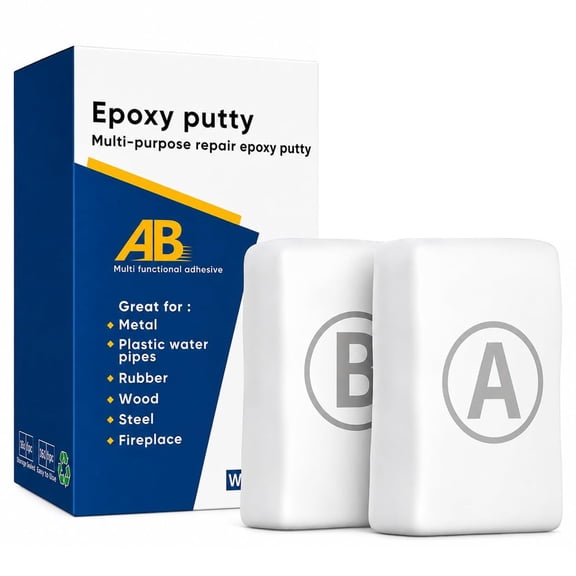 Epoxy Putty 400 g, Steel Reinforced 2 Part Moldable Repair Clay for Metal Wood Pipe