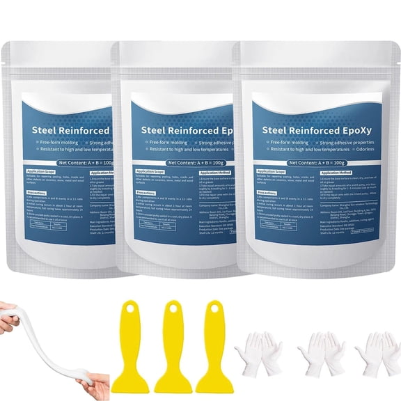 Epoxy Putty Repair Clay for Metal Plastic Ceramic Wood Tile Glass, 100g Multi Surface Adhesive