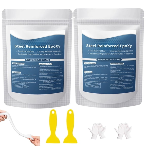 Epoxy Putty Repair Clay for Metal Plastic Ceramic Wood Tile Glass, 100g Multi Surface Adhesive