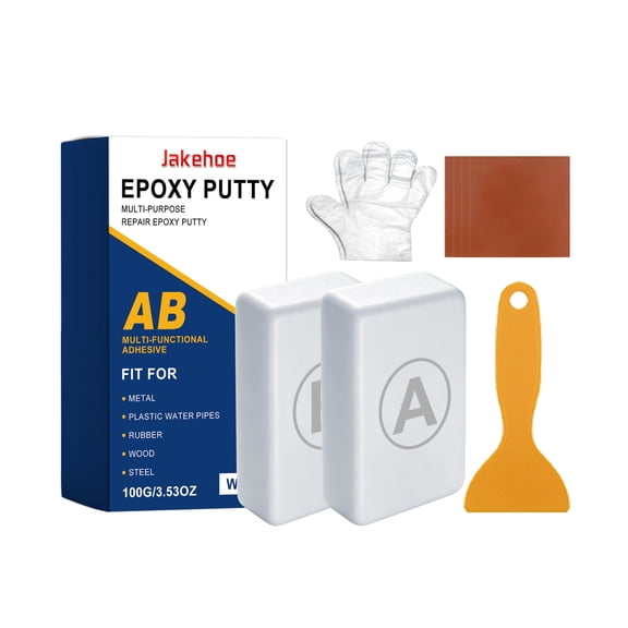 Epoxy Putty, White Putty Stick Fix Leaks, Cracks and Fill Holes, Sculpting, Modeling, Epoxy Sculpt Clay for Metal, Ceramics, Plastic, Wood, Tile, Concrete 100g
