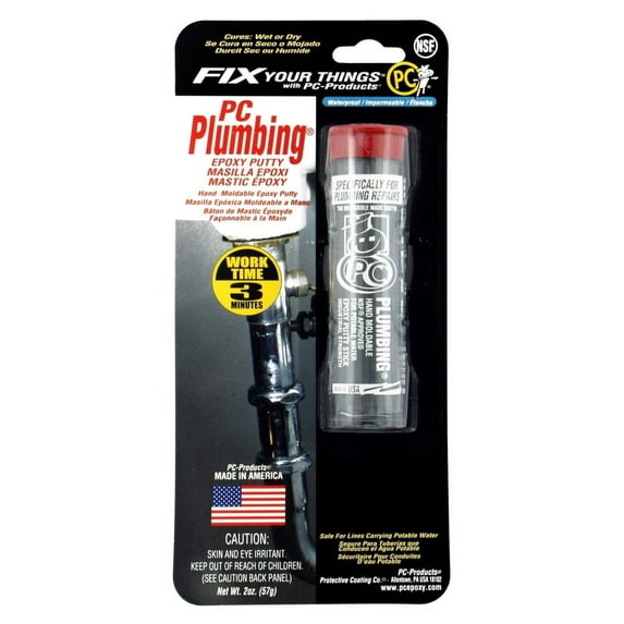 Protective Coating PC Plumbing Epoxy Putty Compound - Waterproof - 2.4 oz, 60 mL