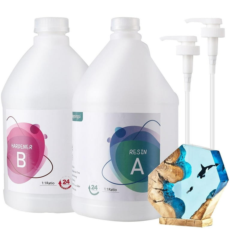 ART RESIN 2ガロン アートレジン Epoxy Resin 2 Gallon: Crystal Clear Resin Kit For Art