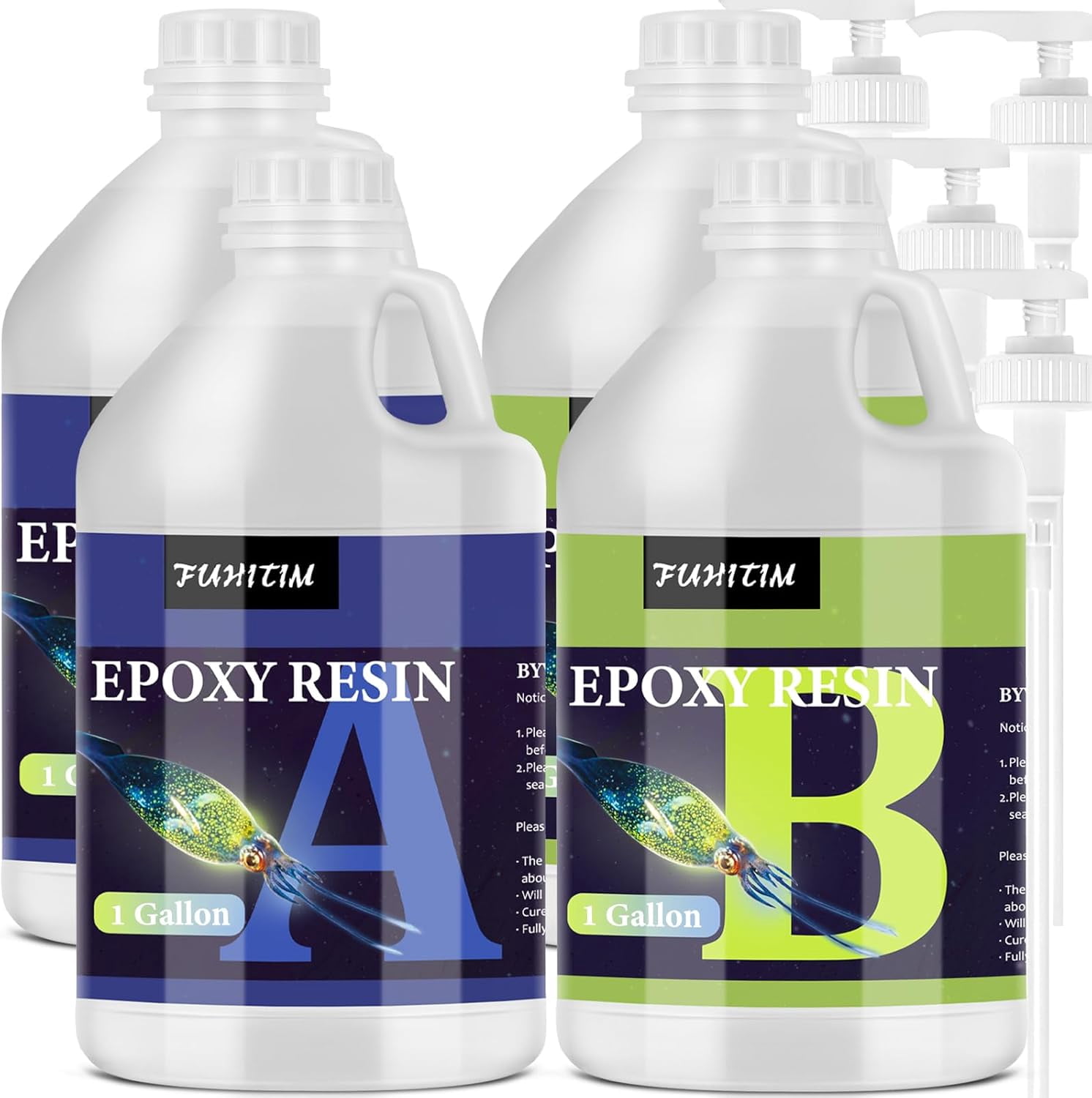 Translucent Epoxy Epoxy Resin 4 Gallon - Crystal Clear Epoxy Resin Kit - Self-Leveling ...