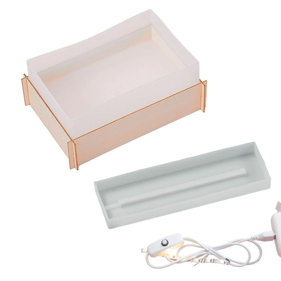 Epoxy Resin Casting Mold Kit with USB Wire Lamp Resin Silicone Mold for Making Lamp Ornament DIY Crafts Wedding Favors