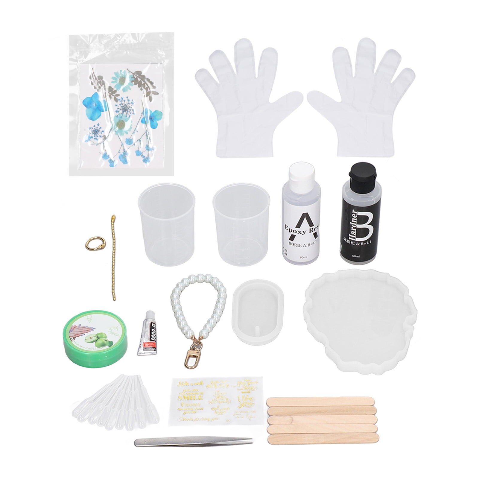 Epoxy Resin Coaster Kit DIY Handcraft Reusable Silicone Flower