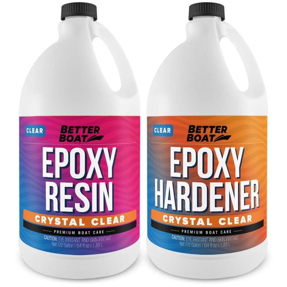 Epoxy Resin Crystal Clear Resin Kit Art Boat and Tabletop | 2 Part Countertop Marine Grade (1 Gallon Set)
