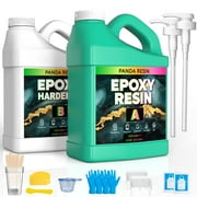 Panda Resin 1 Gallon Crystal Clear Epoxy Resin Kit – Food Safe, High Gloss, Bubble-Free, Non-Yellowing Formula for Art, Crafts, Jewelry & Casting