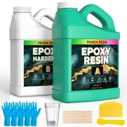 Panda Resin 1 Gallon Crystal Clear Epoxy Resin Kit – Food Safe, High Gloss, Bubble-Free, Non-Yellowing Formula for Art, Crafts, Jewelry & Casting