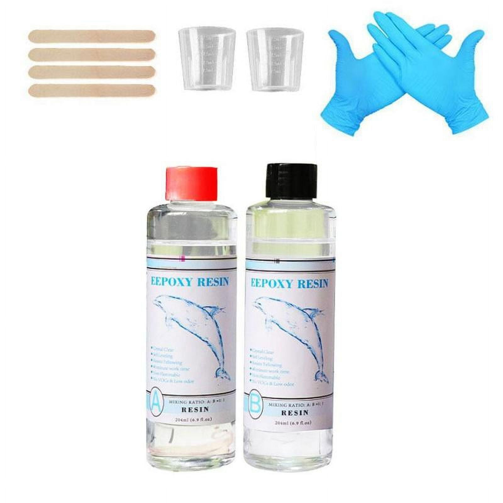Epoxy Resin Kit Crystal Clear Hardener Easy Mix DIY Projects-NEW D2T3