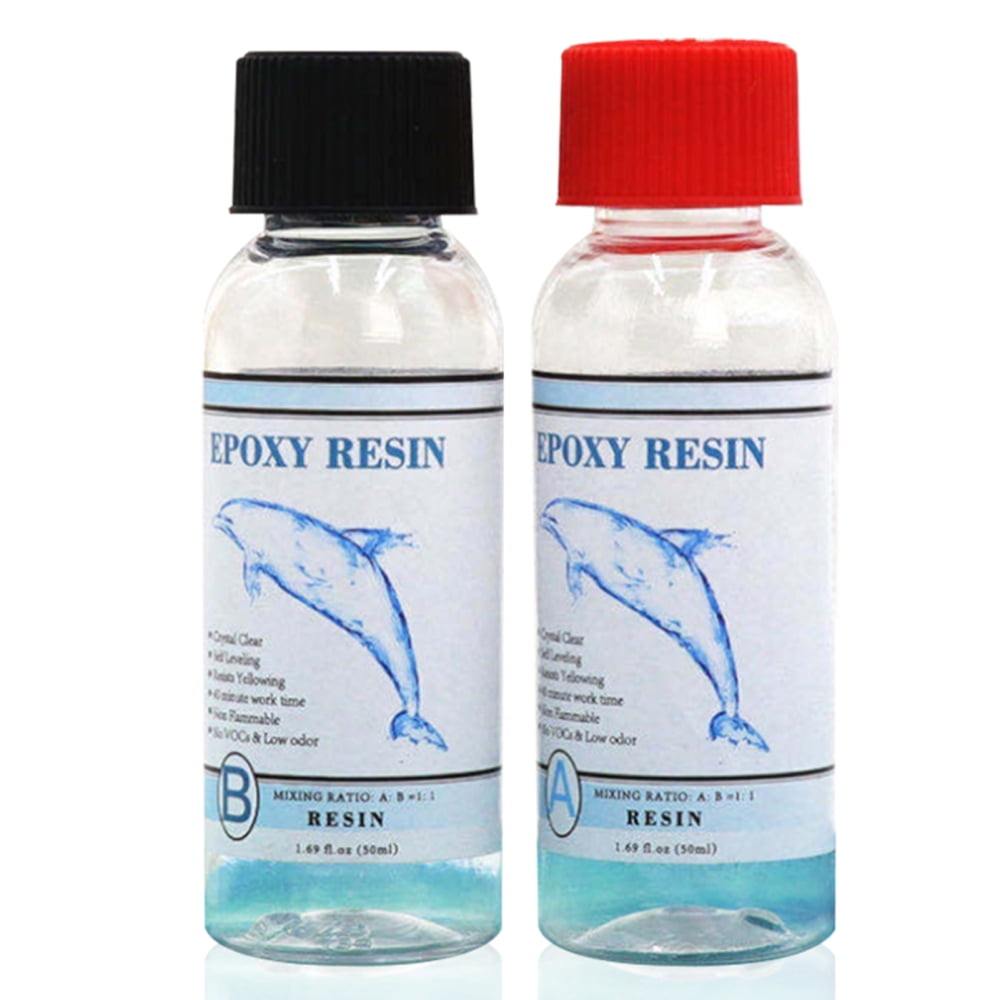 Epoxy Resin Kit Crystal Clear Hardener Kit Easy Mix DIY Supplies For