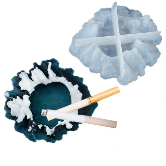 Epoxy Resin Mountain Landscape Mold,Snow Mountain Ashtray Resin Silicone Mold for DIY Decoration, Soap Box, Candle Holder Making