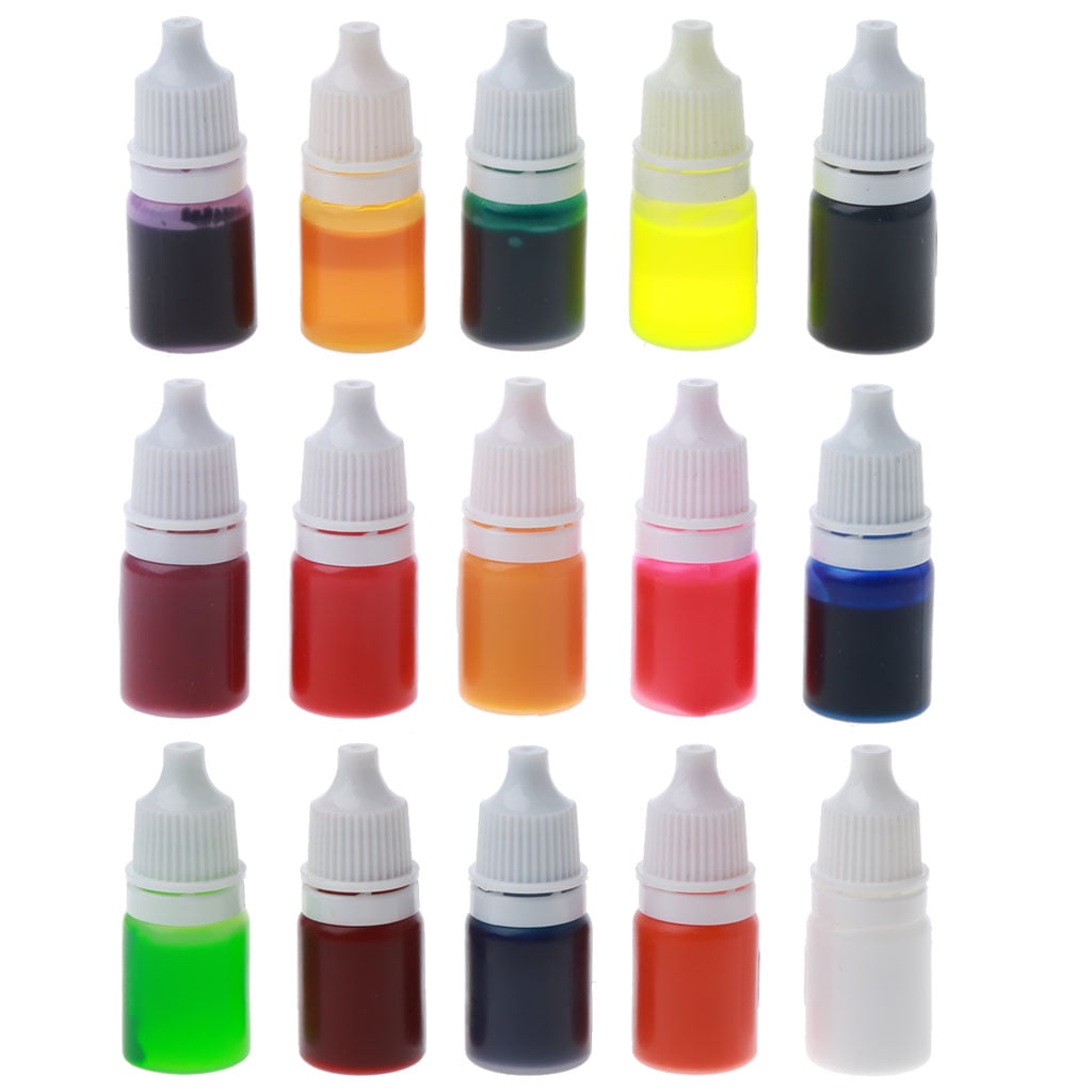 Epoxy Resin Pigment - 15 Color Liquid Epoxy Resin Dye - Highly Concentrated  Epoxy Resin Colorant for Resin Color Art, DIY Jewelry Making Supplies - AB  Resin Coloring for Paint, Crafts - 10ml Each 