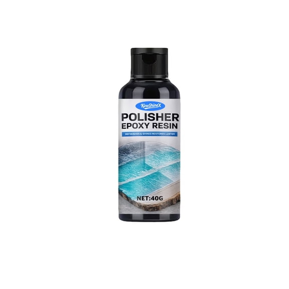 Epoxy Resin Polish, 40ml Resin Polishing Kit, for Metal & Stone Table Countertop & Jewelry(RL)
