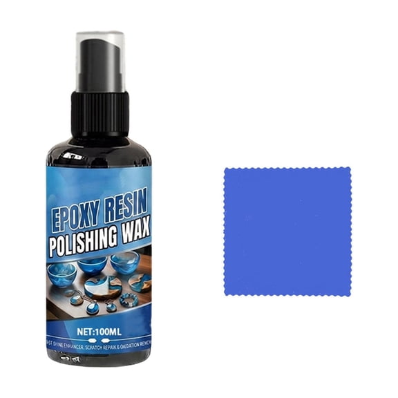 Epoxy Resin Polishing Wax, 100ml High Gloss Scratch Remover, Protective Shine for Resin Crafts, Tabletops, and DIY Projects