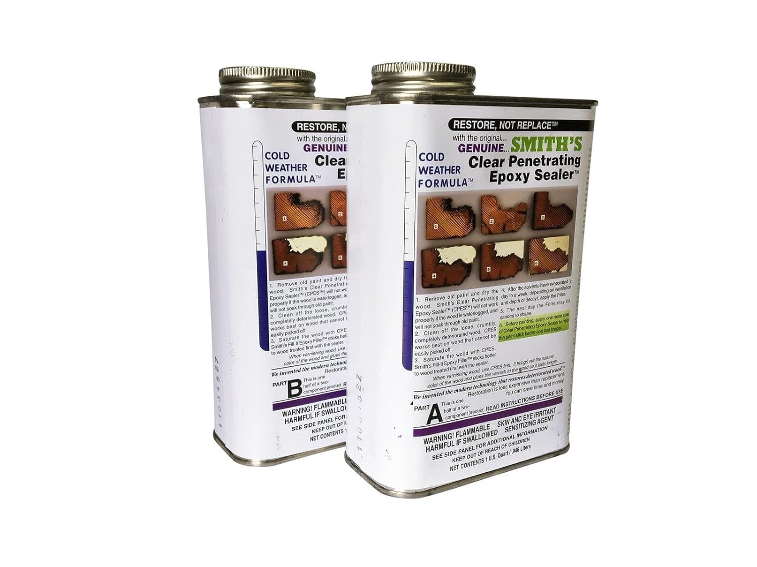 Epoxy Sealer & Primer, Clear, 2 Quarts, Cold Weather Formula