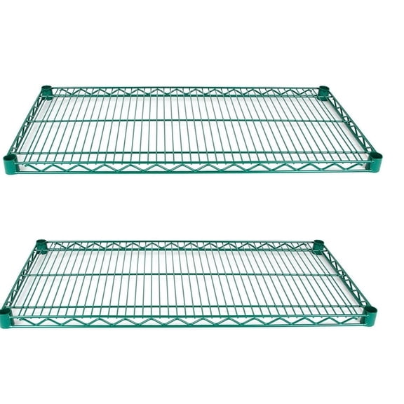 Epoxy Wire Shelf  24" x 36" Heavy Duty Metal Storage Rack for Kitchen, Garage, Utility Room, or Commercial Use