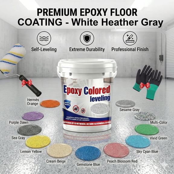 Epoxy floor paint,Epoxy Sand Floor Paint,garage floor paint,garage floor epoxy kit,High Gloss Marble Effect Coating,for Basement, Wood Floors, Garage,Outdoor